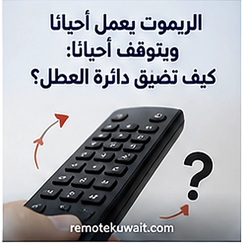 الريموت يعمل أحيانا ويتوقف أحيانا: كيف تضيق دائرة العطل؟