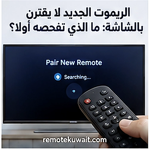 الريموت الجديد لا يقترن بالشاشة: ما الذي تفحصه أولا؟