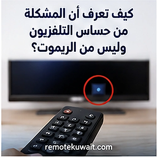 فحص حساس استقبال الريموت في التلفزيون