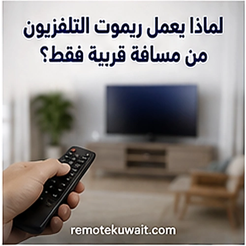 لماذا يعمل ريموت التلفزيون من مسافة قريبة فقط؟
