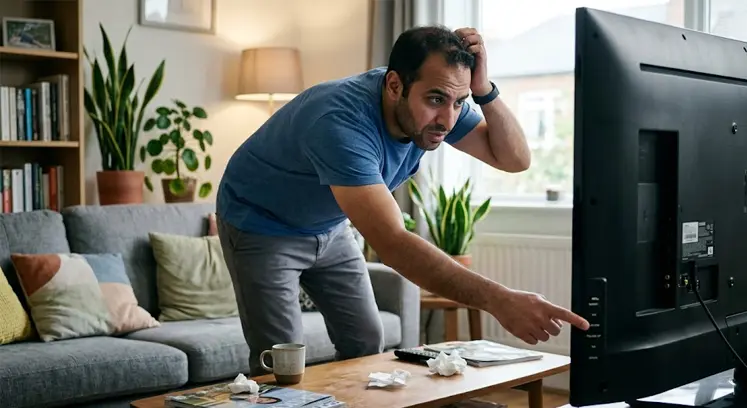 استخدام أزرار التلفزيون